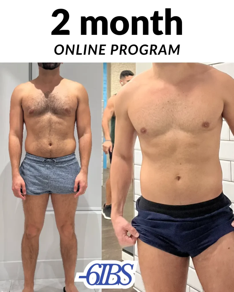 Two month body transformation Miami personal trainer muscle gain fat loss