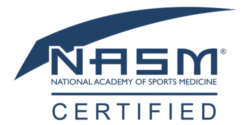 NASM Certified logo National Academy of Sports Medicine accreditation for Miami personal trainer