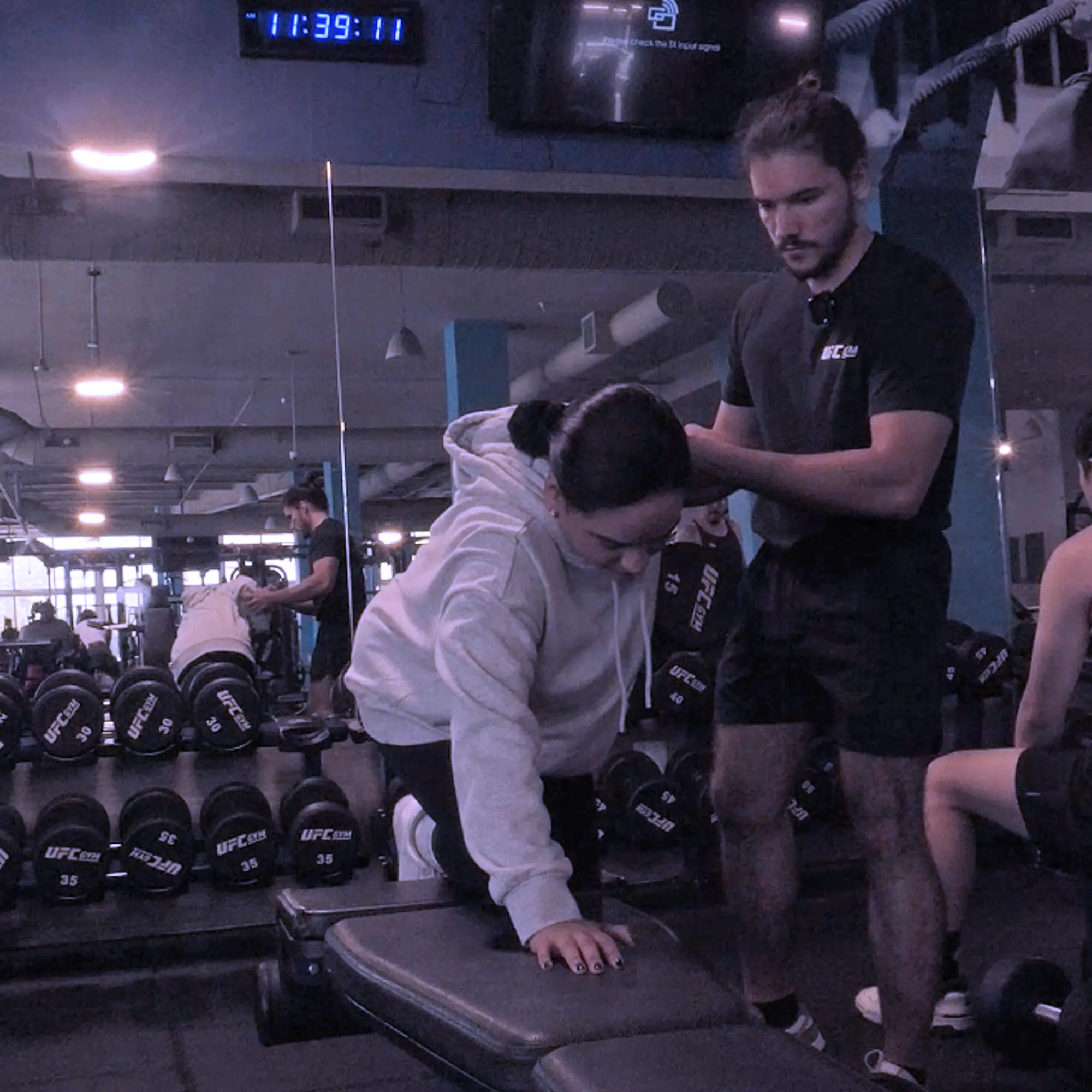 Posture correction exercise demonstration Miami personal trainer