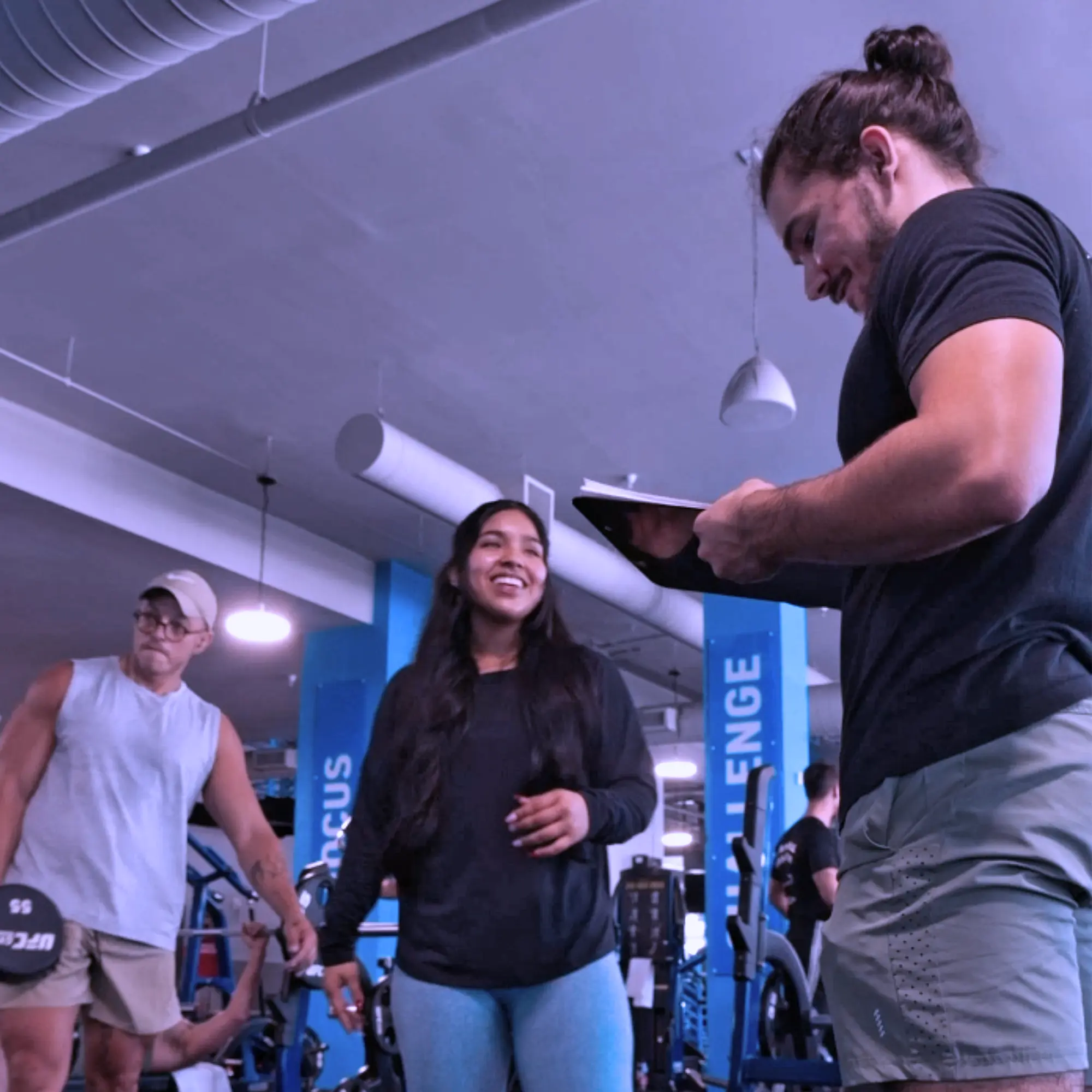 Miami personal trainer coaching client corrective exercise Brickell gym